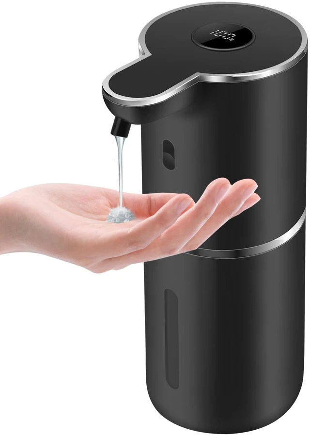 Main image of Automatic Liquid Soap Dispenser with 6 Levels Soap Adjustable, Rechargeable | Digital Display, 12.8oz, Wall Mount, Waterproof, Touchless, Suitable for Hand & Dish Soap, Perfect for Kitchen,Bathroom