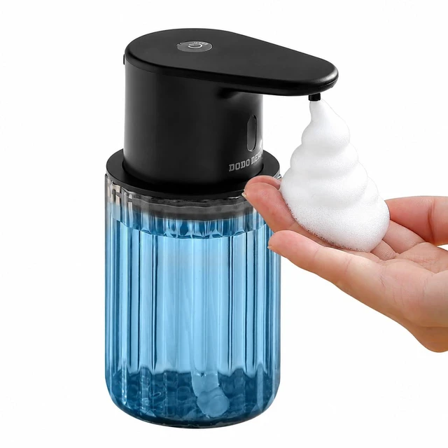 Main image of Automatic Foaming Soap Dispenser Touchless, USB Rechargeable Soap Dispenser | Adjustable Foam Levels, 10oz/300mL Hands Free Sensor, Waterproof, Wall Mounted or Countertop for Bathroom & Kitchen