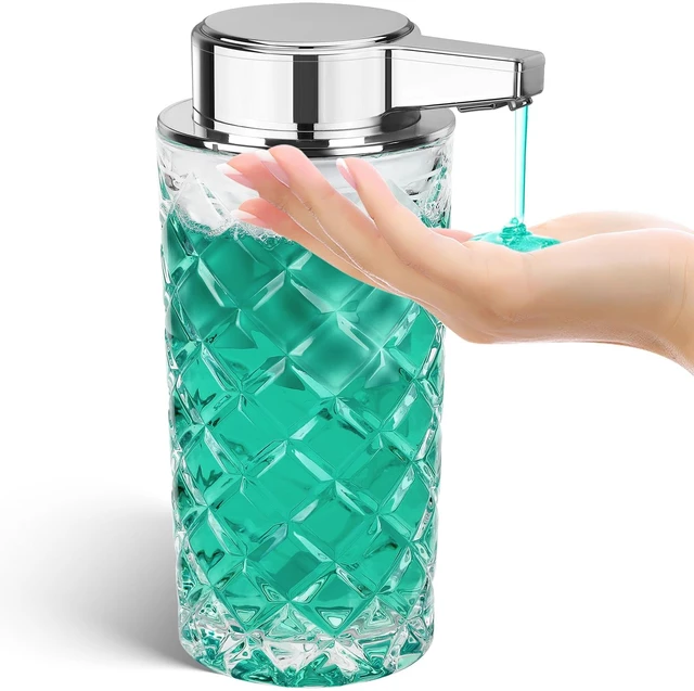 Main image of Automatic Soap Dispenser Touchless Rechargeable Glass | 11 OZ, 3 Gears Adjustable Liquid Hand Dish Soap Dispenser for Kitchen Sink Bathroom