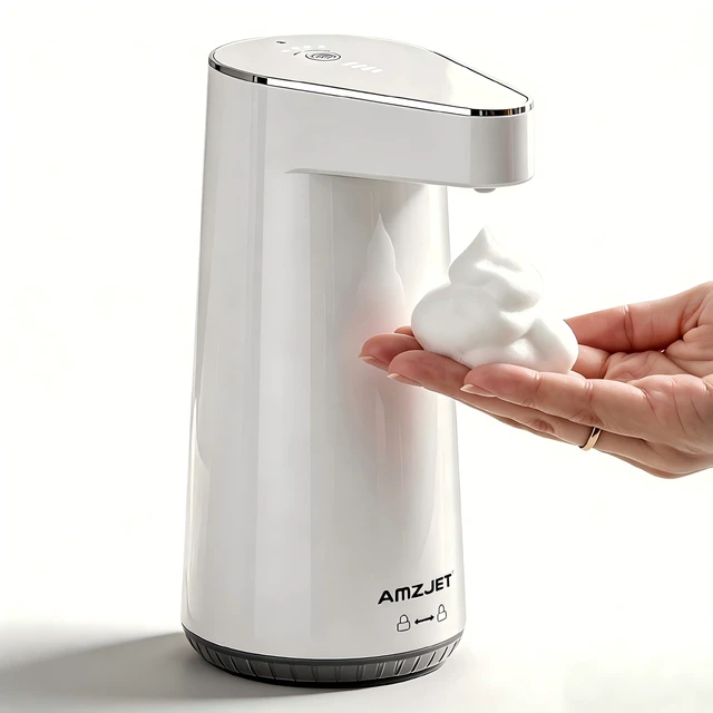 Main image of Automatic Foaming Soap Dispenser Touchless 2026 Patent Edition | 10oz/300ml,Rechargeable,Type-C Charging,4 Adjustable Foam Levels,IPX5 Waterproof,for Kitchen & Bathroom,Hand Soap Dispenser