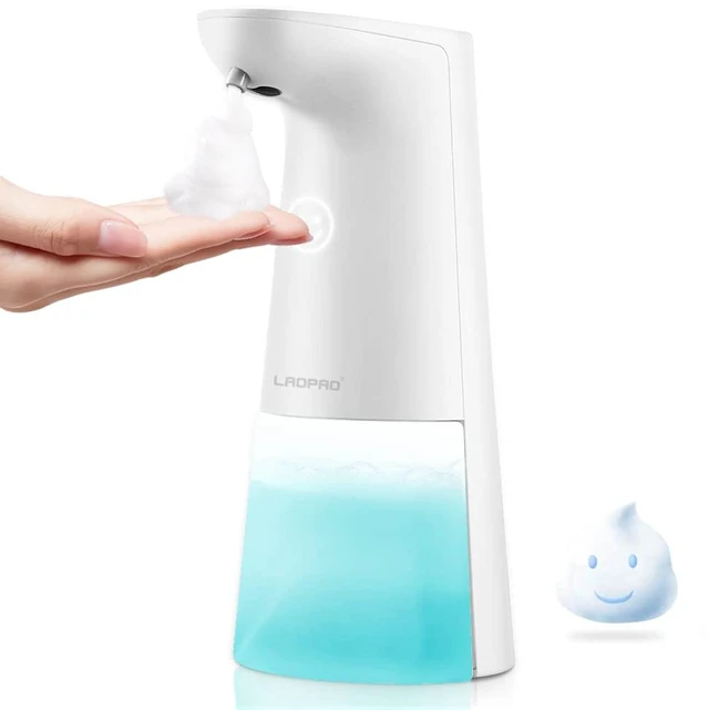 Main image of Automatic Hands Free Foaming Soap Dispenser, 240ml Countertop Touchless Soap Pump for Bathroom Kitchen Xmas Gift