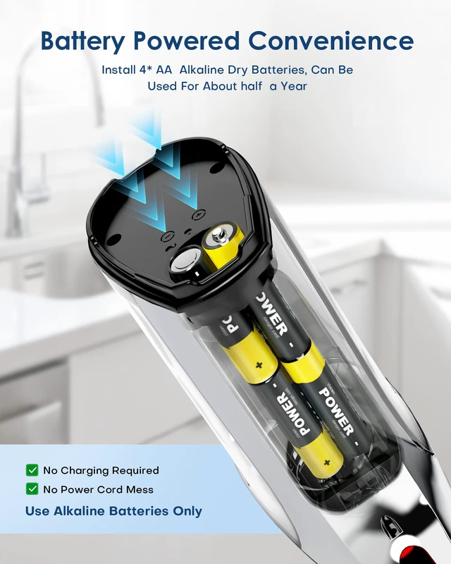 Alt view image 3 of 7 - Automatic Soap Dispenser,17oz/500ml Touchless Dish Soap Dispenser | Metallic Finish,With Infrared Sensor, 5 Adjustable Soap Levels, Battery Operated, Perfect For Kitchen Bathroom Countertop