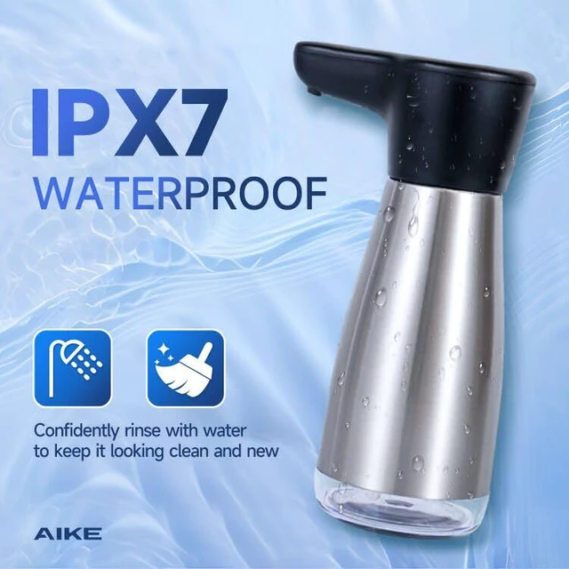Alt view image 3 of 6 - Magnetic Charging Automatic Liquid Soap Dispenser Stainless Steel 14oz | IPX7 Waterproof for Kitchen Sink and Bathroom,Adjustable 5 Levels Precise Dispense for Dish and Hand Soap,with Clear Window