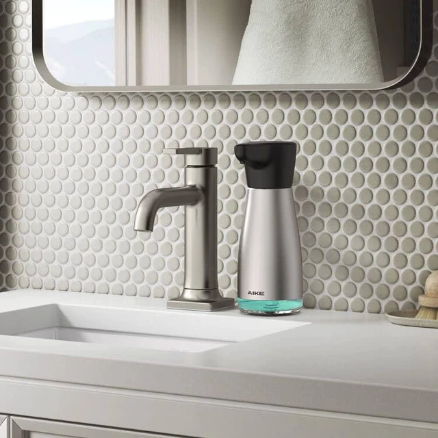 Alt view image 5 of 6 - Magnetic Charging Automatic Liquid Soap Dispenser Stainless Steel 14oz | IPX7 Waterproof for Kitchen Sink and Bathroom,Adjustable 5 Levels Precise Dispense for Dish and Hand Soap,with Clear Window