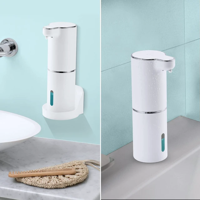 Alt view image 5 of 7 - Soap Dispenser, Automatic Foaming Hand Soap Dispenser Touchless Rechargeable Bathroom Countertop Soap Pump for Kids Xmas Gift 300ml