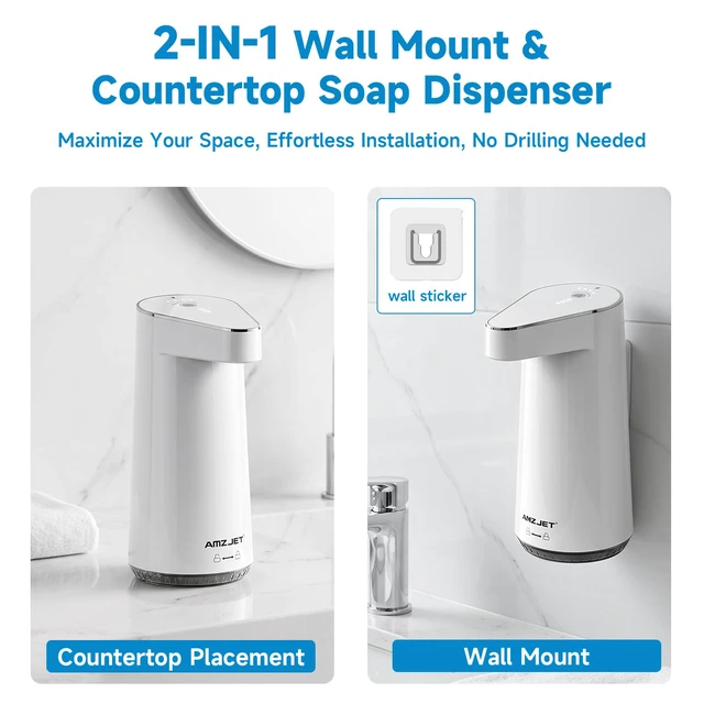 Alt view image 4 of 7 - Automatic Liquid Soap Dispenser Touchless 2026 Patent Edition | 10oz,IPX5 Waterproof,4-Level Adjustment,Type-C Charging,Hands-Free Sensor,for Kitchen & Bathroom,Hand Washing