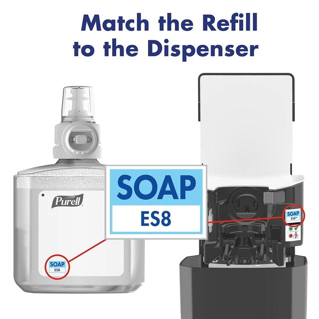 Alt view image 7 of 7 - ES8 Automatic Soap Dispenser Graphite, 1200 mL - 7734-01