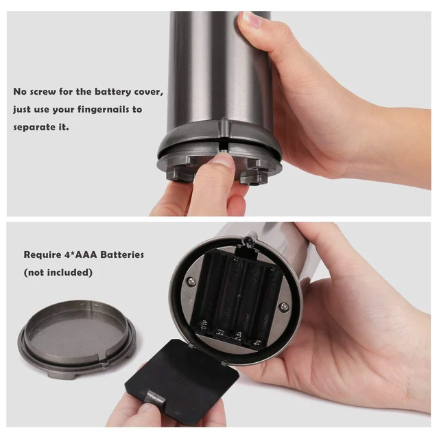 Alt view image 4 of 7 - Automatic Soap Dispenser with Infrared Motion Sensor, Touchless Stainless Steel Liquid Soap Dispenser for Kitchen & Bathroom, Waterproof Base, Refillable, Hands-Free Operation