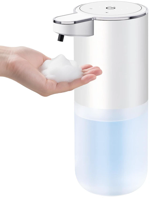 Main image of Automatic Soap Dispenser Touchless 400ml Foaming Hand Soap Dispenser for Bathroom & Kitchen, Wall Mount or Countertop, 4 Adjustable Foam Levels, Rechargeable, IPX5 Waterproof