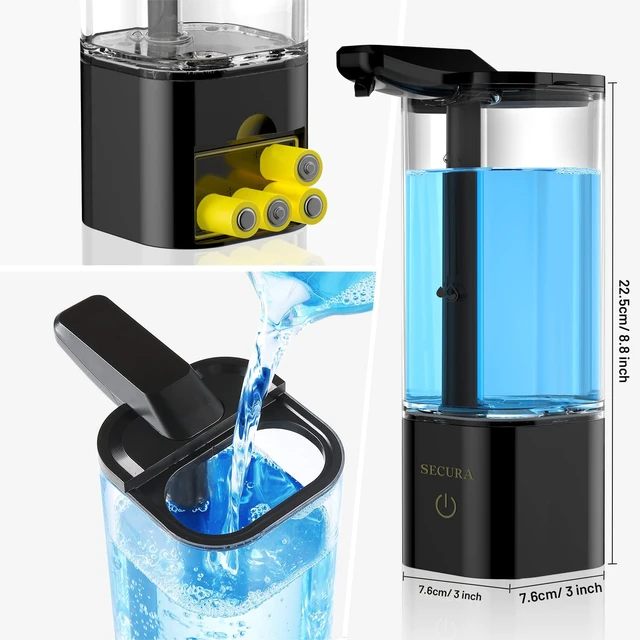 Alt view image 2 of 7 - 18.6 oz. Automatic Soap Dispenser, Touchless Liquid Soap Dispenser with SoapGlow Timer, 3 Gear Infrared Distance Sensing Volume Setting Perfect for Kitchen or Bathroom