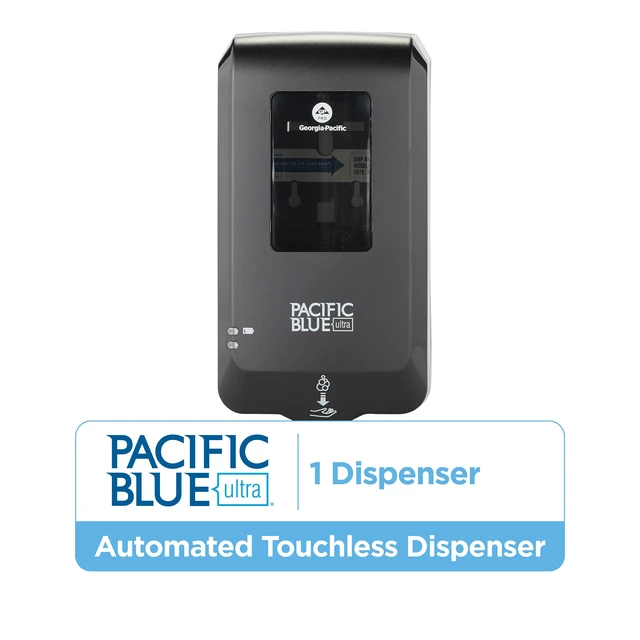 Alt view image 2 of 7 - (53590) Pacific Blue Ultra Automated Soap Dispenser, Black, Wall Mounted, Easy To Install & Maintain, Batteries Included