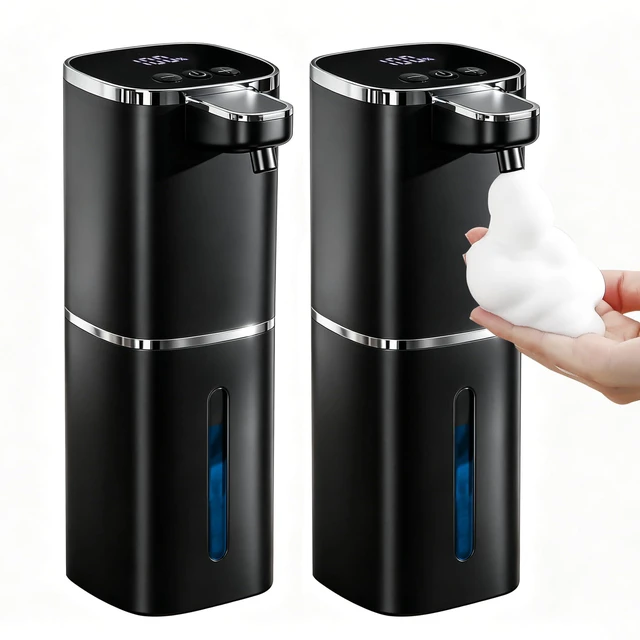 Main image of Automatic Foaming Soap Dispenser, Touchless Rechargeable | 13.5oz/400mL, with 9 Foam Levels, IPX5 Waterproof, Hands Free for Kitchen Sink & Bathroom