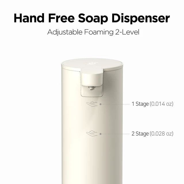 Alt view image 4 of 7 - Pure and Clean Foaming Dispenser, Automatic, Rechargeable(Ivory)