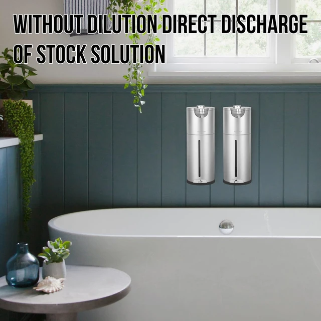 Alt view image 7 of 7 - Automatic Soap Dispenser Touchless,Upgrade Adjustable Volume for Thick and Thin Liquid Battery Hand Soap Dispenser,Dish Soap Dispenser Kitchen Bathroom,Auto Soap Dispenser Hands Free Silver