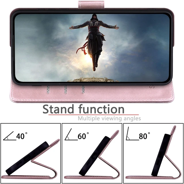 Alt view image 7 of 7 - Compatible with Samsung Galaxy A17/A26 Wallet case with RFID Blocking Credit Card Holder,Flip Book PU Leather Protective Cover Women Men for Samsung A17 Phone case Rose Gold
