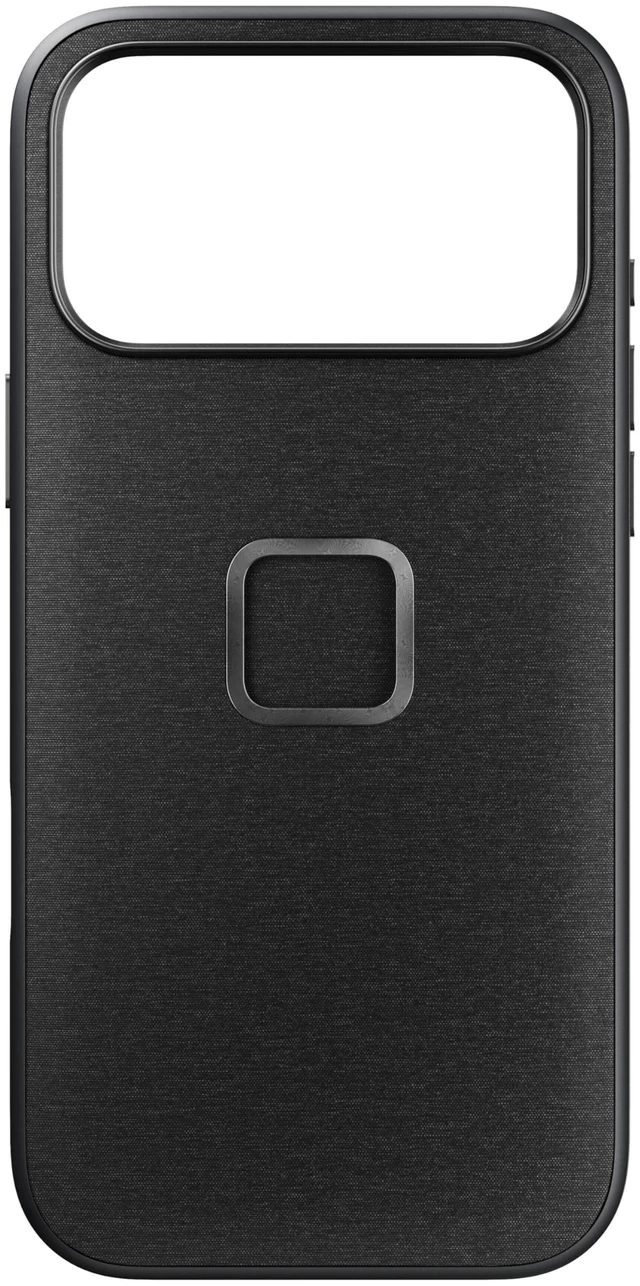 Main image of Mobile Everyday Phone Case for iPhone 17, Charcoal, Slim Profile, Drop Protection, Weatherproof Fabric Shell, SlimLink Connects to Mobile Mounts & Gear
