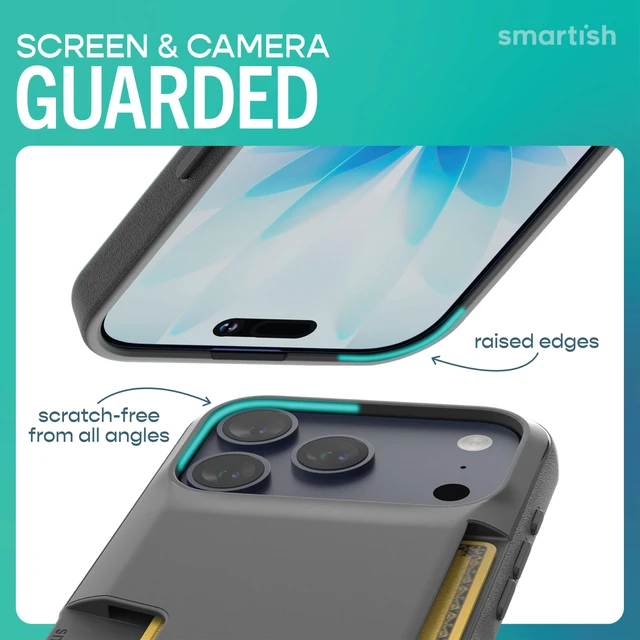 Alt view image 6 of 7 - iPhone 17 Pro Wallet Case, Card Holder, Wallet Slayer Vol 1, Black | Drop-Tested from 6 Feet, Holds 4 Cards + Cash, Protective & Slim, Thin & Grippy, Hidden Credit Card Slot for Apple iPhone