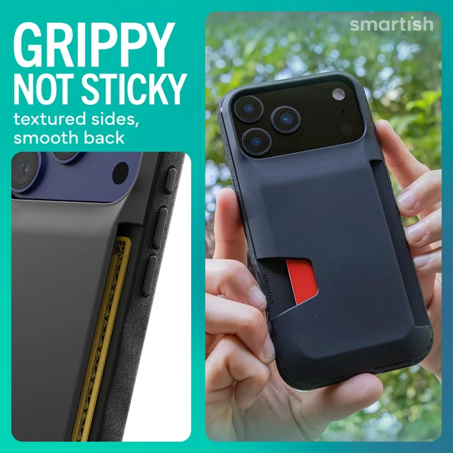 Alt view image 7 of 7 - iPhone 17 Pro Wallet Case, Card Holder, Wallet Slayer Vol 1, Black | Drop-Tested from 6 Feet, Holds 4 Cards + Cash, Protective & Slim, Thin & Grippy, Hidden Credit Card Slot for Apple iPhone
