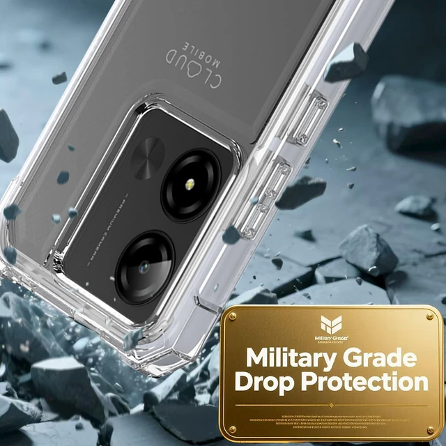 Alt view image 4 of 7 - for Cloud Mobile Stratus C8 Prime Case 3-in-1, with Screen Protector,Cloud C8 Prime Phone Case Full Body Protection,C8 PrimeHard PC Bumper & Silicone Back Military Grade Cover (Clear)