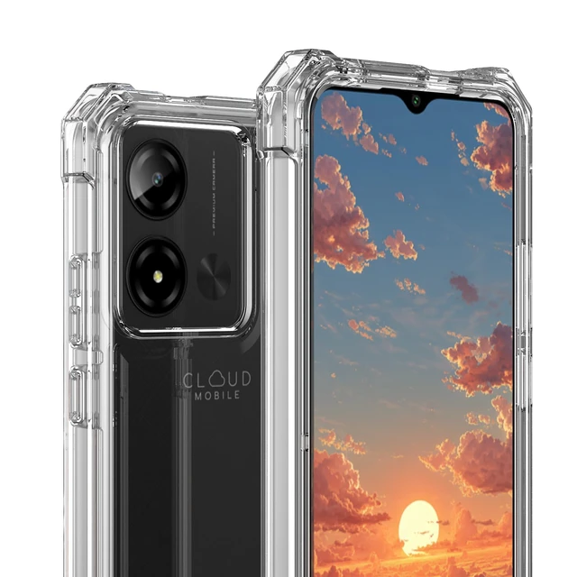 Alt view image 7 of 7 - for Cloud Mobile Stratus C8 Prime Case 3-in-1, with Screen Protector,Cloud C8 Prime Phone Case Full Body Protection,C8 PrimeHard PC Bumper & Silicone Back Military Grade Cover (Clear)