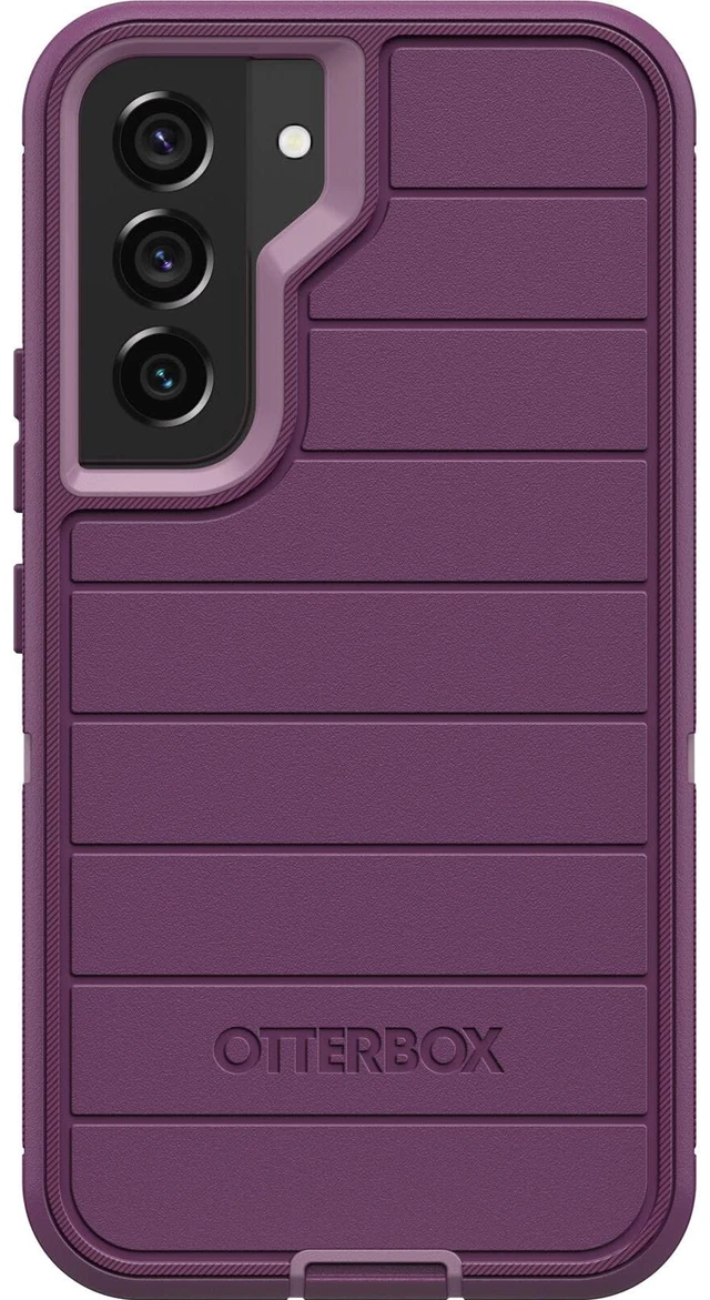 Main image of Defender Series Case for Samsung Galaxy S22 (Only) - Case Only - Microbial Defense Protection - Non-Retail Packaging - Happy Purple