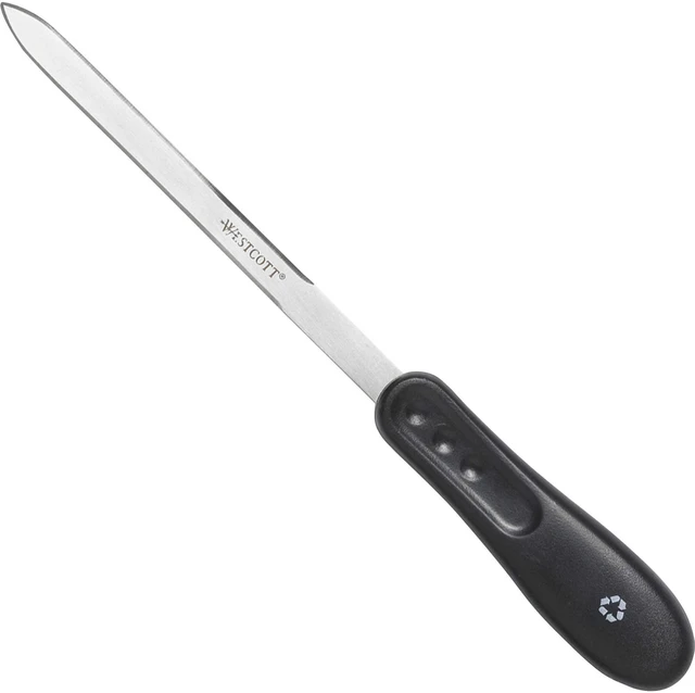 Main image of KleenEarth Recycled Letter Opener, 9-Inch (14821), Black