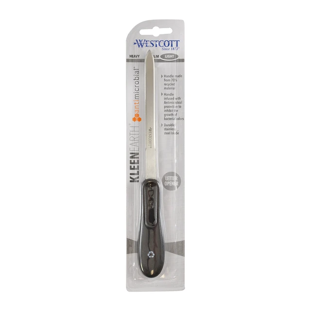 Alt view image 3 of 5 - KleenEarth Recycled Letter Opener, 9-Inch (14821), Black