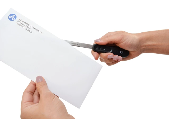 Alt view image 4 of 5 - KleenEarth Recycled Letter Opener, 9-Inch (14821), Black