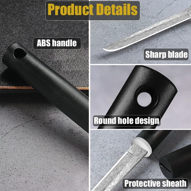 Alt view image 6 of 7 - 2 Pack Fancy Letter Opener Envelope Slitter, Office Desktop Mail Opener with Cover, Letter Envelope Knife with Sheath for Home, Office (Black and White)
