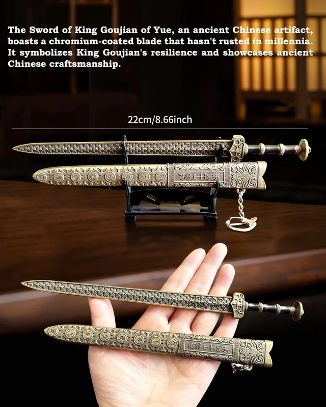 Alt view image 2 of 7 - Ancient Sword Letter Opener with Sheath and Display Stand, Decorative Letter Opener Sword, Mail Open Tool Envelope Slitter
