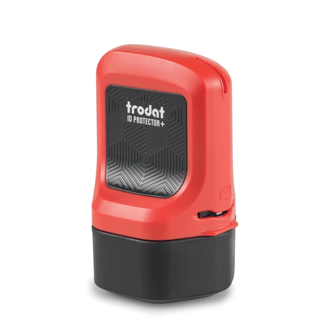 Alt view image 2 of 2 - ID Protector+ Identity Theft Roller Stamp w/Box & Letter Opener | Conceals info in one roll; Works on glossy & standard paper; Includes a ceramic box cutter and letter opener; Easy Refill