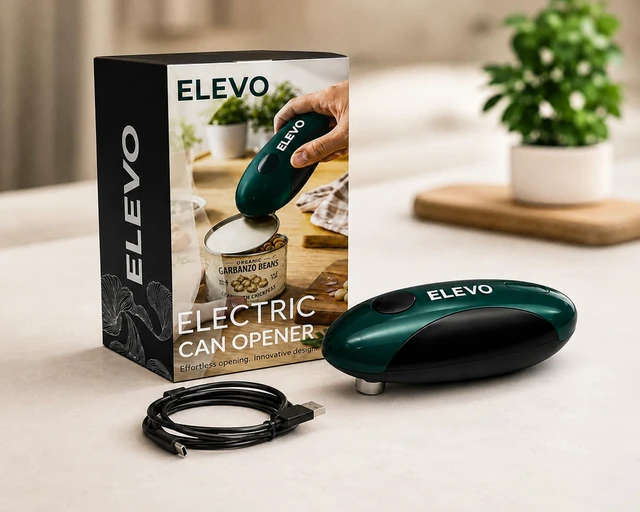 Main image of Electric Can Opener USB-C Rechargeable, Hands-Free Automatic Tin Opener | 360° One-Touch Smooth Edge, Magnetic Lid Lifter & Stuck Lid Remover | Portable & Safe Kitchen Tool