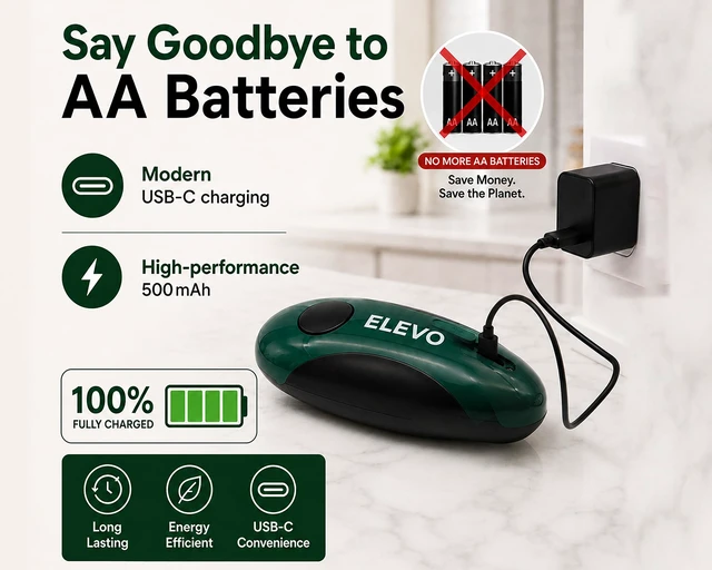 Alt view image 5 of 7 - Electric Can Opener USB-C Rechargeable, Hands-Free Automatic Tin Opener | 360° One-Touch Smooth Edge, Magnetic Lid Lifter & Stuck Lid Remover | Portable & Safe Kitchen Tool