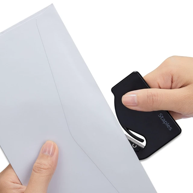 Alt view image 3 of 4 - Letter Openers, 2-Pack, Durable Precision Envelope Openers | Smooth-glide blade for fast, clean opening of everyday office mail.