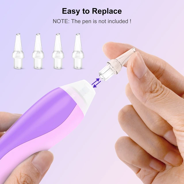 Alt view image 4 of 5 - 4Pcs Replacement Tips for Electric Diamond Painting Pen | 4pcs Single Tips, For Electric Diamond Painting Pen with Light