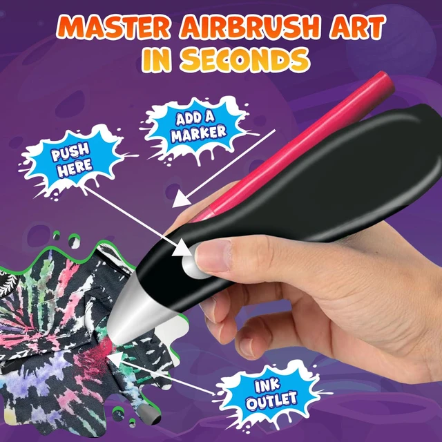 Alt view image 3 of 7 - Electric Airbrush Pen, Cordless Rechargeable Electric Airbrush Sprayer, Water Colour Spray Pen, Airbrush Marker Set 12 Colors, Washable Watercolour Paints Pens Art & Crafts Gift for Painting & Drawing