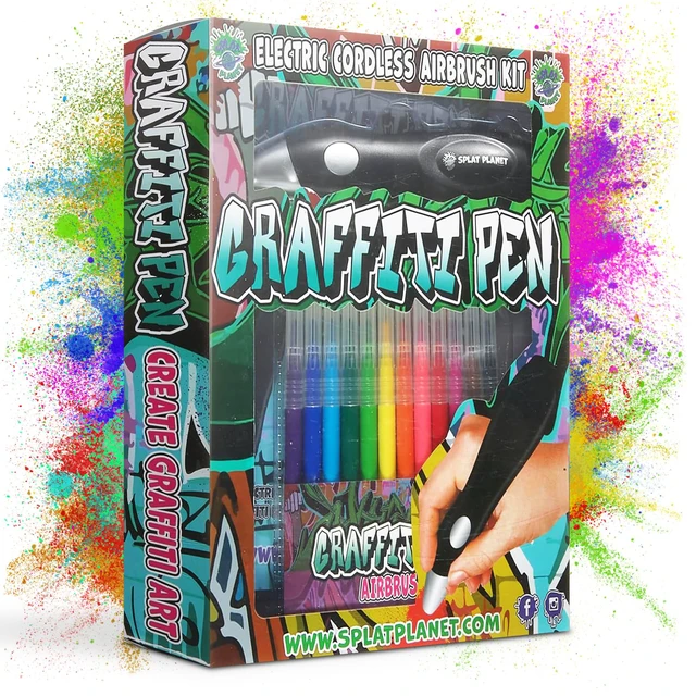 Alt view image 5 of 7 - Electric Airbrush Pen, Cordless Rechargeable Electric Airbrush Sprayer, Water Colour Spray Pen, Airbrush Marker Set 12 Colors, Washable Watercolour Paints Pens Art & Crafts Gift for Painting & Drawing
