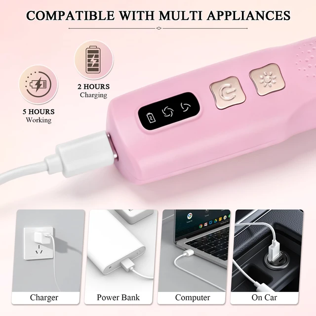 Alt view image 5 of 7 - Electric Diamond Painting Pen with Light | Diamond Art Kits for Adults, Cordless, 2 Adjustable Suction Levels, Vacuum Diamond Art Pen with Ergonomic Grip (White)