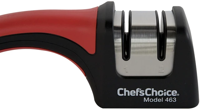 Alt view image 4 of 7 - Professional Manual Knife Sharpeners Pronto Hone for 15-Degree Straight-Edge and Serrated Knives with Precise Angle Control & Compact Footprint, 2 Stage, Black