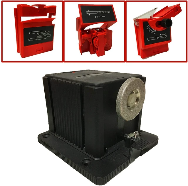 Alt view image 3 of 6 - Electric Drill Bit Sharpener, 3-in-1 Universal Sharpening Station, Multifunction Electric Sharpening Machine for Drill Bit Knife Chisel Scissor