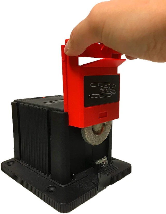 Alt view image 4 of 6 - Electric Drill Bit Sharpener, 3-in-1 Universal Sharpening Station, Multifunction Electric Sharpening Machine for Drill Bit Knife Chisel Scissor