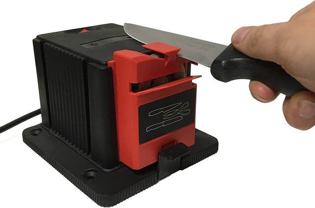 Alt view image 5 of 6 - Electric Drill Bit Sharpener, 3-in-1 Universal Sharpening Station, Multifunction Electric Sharpening Machine for Drill Bit Knife Chisel Scissor
