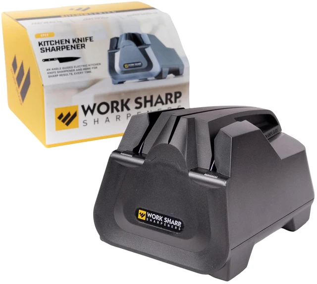 Main image of Electric Kitchen Knife Sharpener - Get knives ready for cookouts and BBQ's- Fits in Kitchen Drawer, Sharpens every time, fast & easy