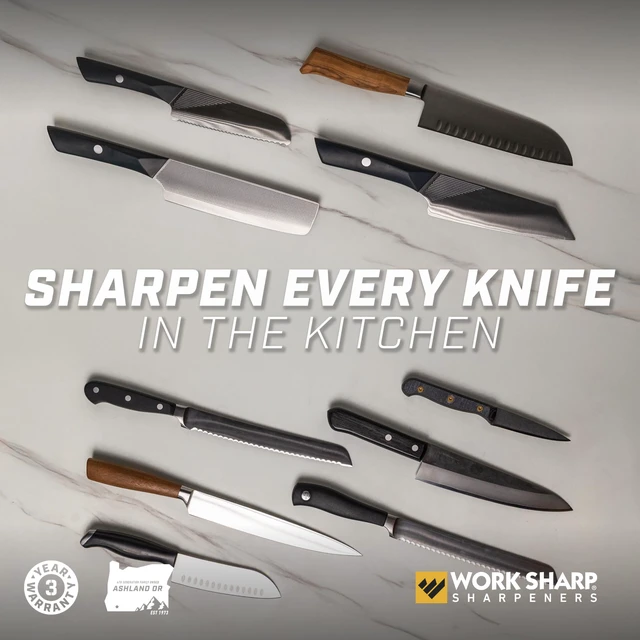 Alt view image 7 of 7 - Electric Kitchen Knife Sharpener - Get knives ready for cookouts and BBQ's- Fits in Kitchen Drawer, Sharpens every time, fast & easy