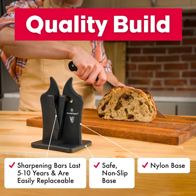 Alt view image 7 of 7 - VG2 Classic Knife Sharpener | 3-Action Tungsten Carbide (Nylon)