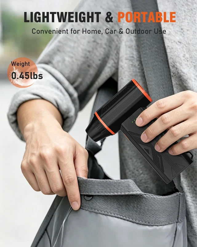 Alt view image 5 of 7 - Electric Air Duster, 110000 RPM Cordless Rechargeable Compressed Air Duster 3 Speed, Brushless Motor, Portable, Handheld Air Blower for Computer Cleaning, Keyboard, PC, Electronics, Car, Office & Home