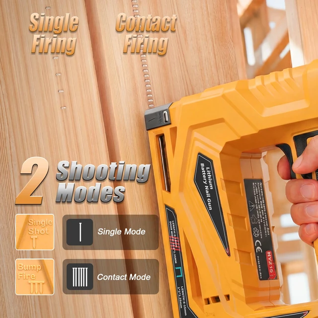 Alt view image 6 of 7 - Upholstery Staple Gun Compatible with Dewalt 20V MAX Battery | (NO Battery): Impact Force Adjustment for DIY(Tool Only) - with 1000 3/8" Staples 1000 5/8" Brad Nails