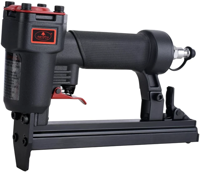 Main image of Tools 22 Gauge Air Stapler Pneumatic Staple Gun, 3/8 Inch Crown | 70-100 PSI, 180 capacity magazines,1/4-Inch to 5/8-Inch Upholstery Stapler for Upholstering, Woodworking and DIY Projects