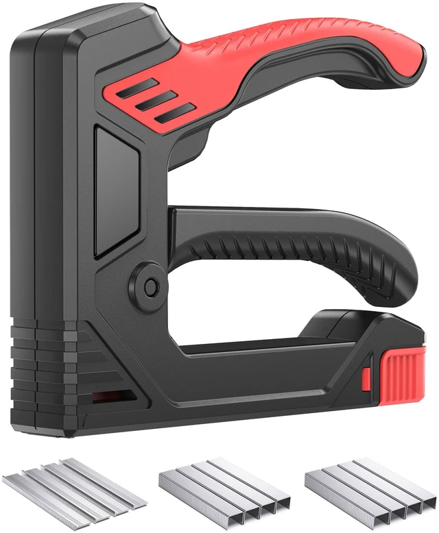 Main image of 6-in-1 Heavy Duty Staple Gun for Wood, Upholstery & DIY Projects | Multi-Purpose Staple Gun for Upholstery, Furniture Repair, Crafts and DIY Projects