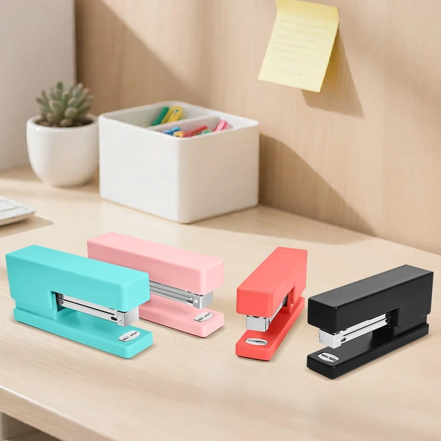 Alt view image 7 of 7 - 1 Desktop Stapler & 1 Tape Dispenser,Black Stapler for Desk | 25 Sheet Capacity with 830 Staples and Staple Remover, Non-Slip for Office,School, Home & Classroom